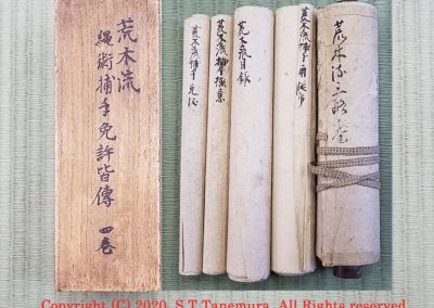 Araki Shin Ryu Jujutsu Scrolls